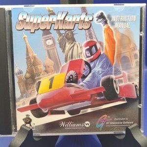 Superkarts PC Game 1995 with Instruction Manual Vintage‎ Media
